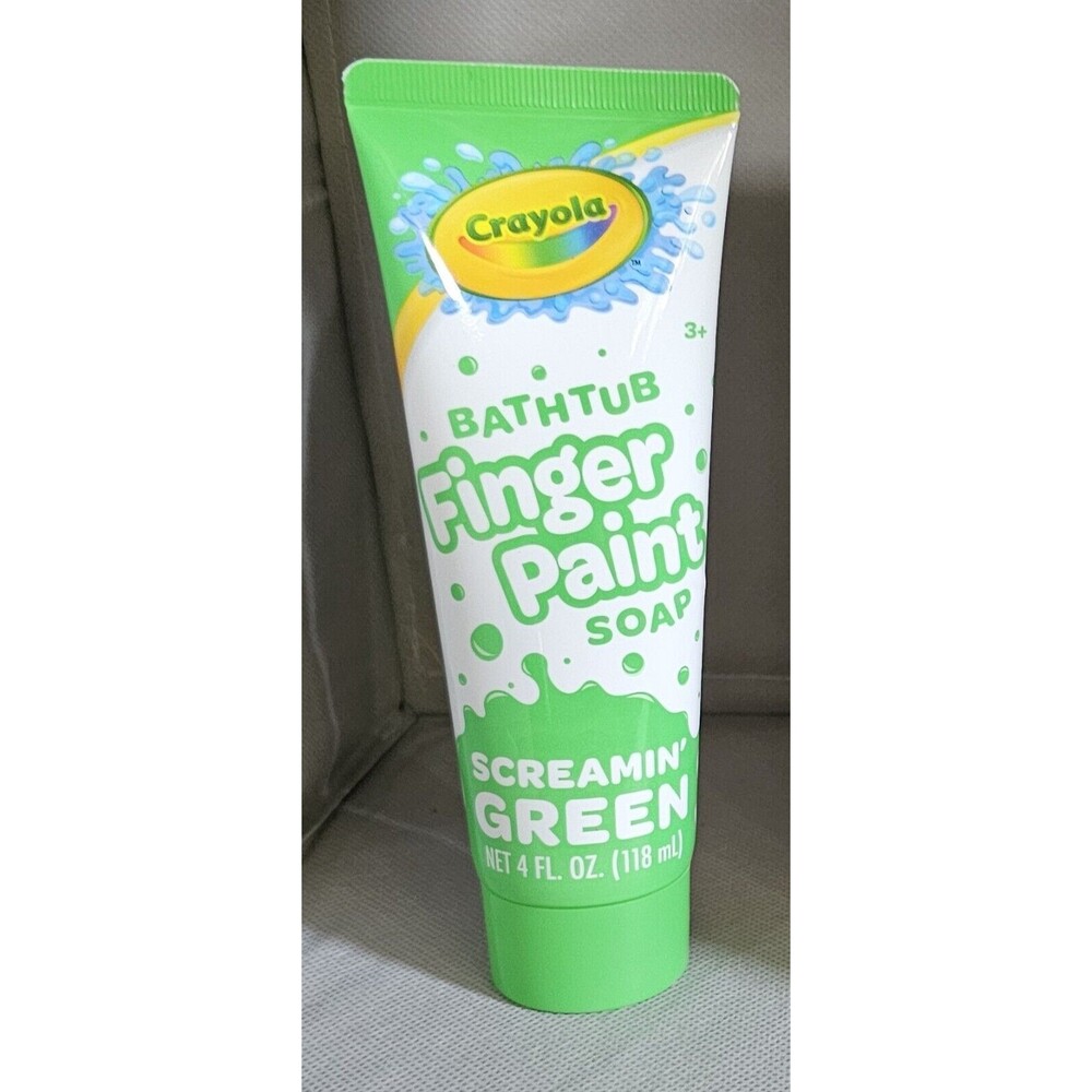 Crayola Bathtub Finger Paint Soap Screaming Green 3 fl oz NEW Bathrub Fun